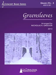 Greensleeves Concert Band sheet music cover Thumbnail